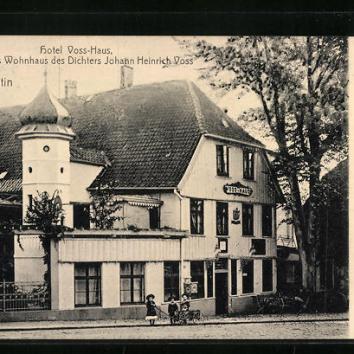 AK Eutin Hotel Voss Haus ehemaliges Wohnhaus des Dichters Johann Heinrich Voss
